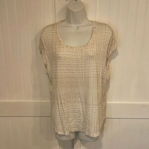 Nue Option beige/white lightweight shirt size XL